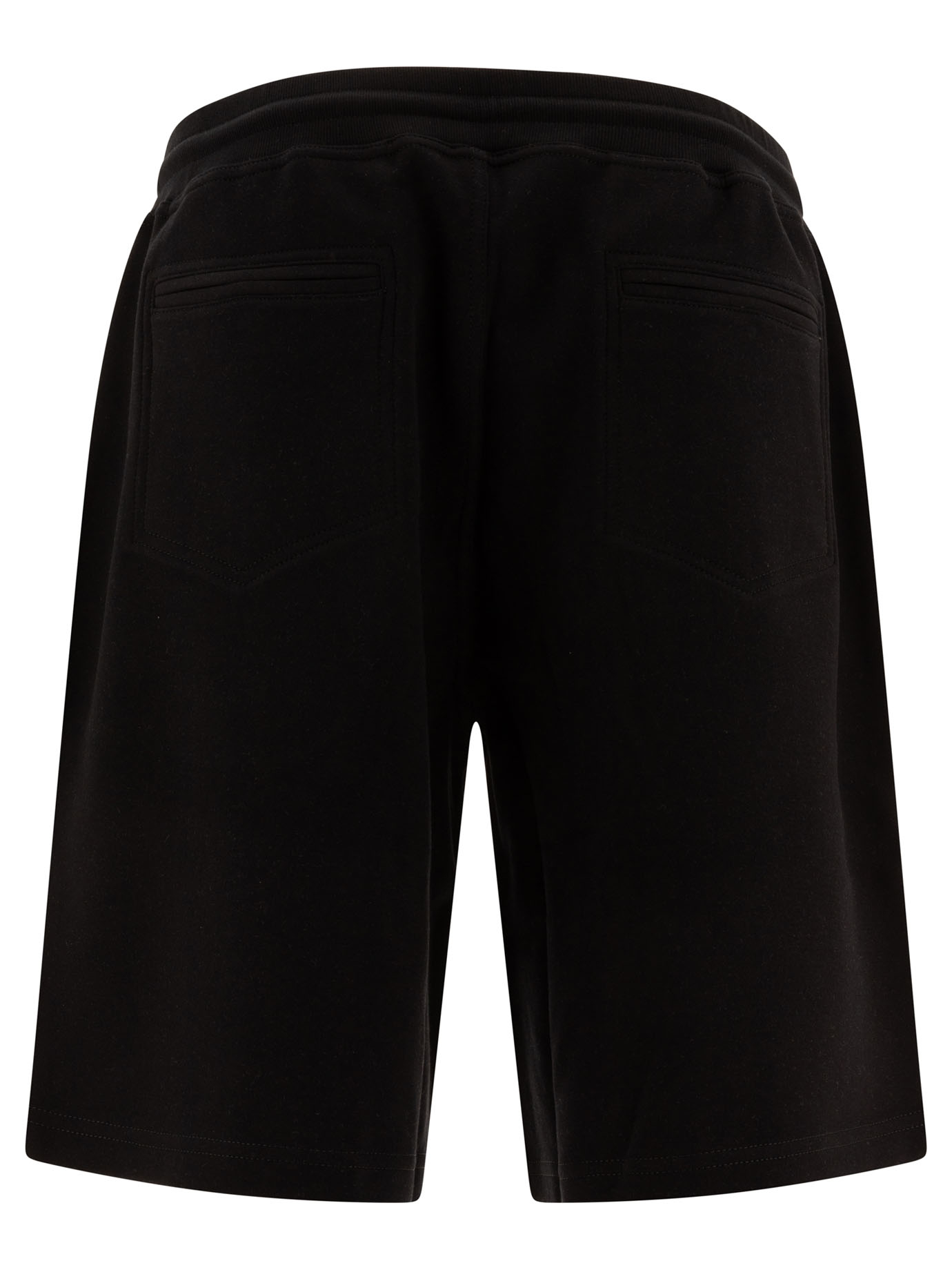 BRUNELLO CUCINELLI Black   Cotton, cashmere and silk French terry double cloth Bermuda shorts